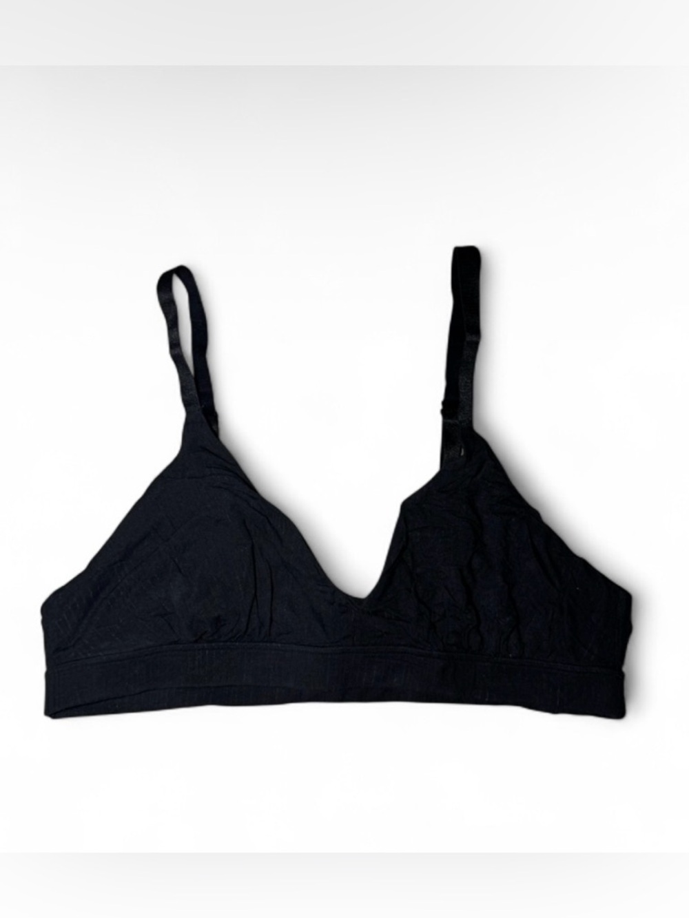 Aerie comfy casual lounge black bralette Size L 🌿